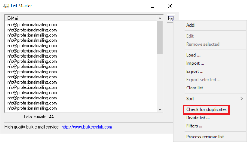 filtrar emails emails verificados para email marketing